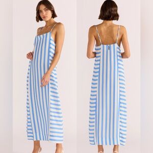 Nimue stripe midi dress